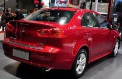 2 049 р. Лип спойлер M-VRS Mitsubishi Lancer 10 седан дорестайлинг (2007-2010) (Неокрашенный)  с доставкой в г. Тамбов. Увеличить фотографию 3