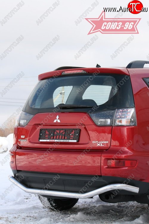 10 799 р. Защита заднего бампера Souz-96 (d60) Mitsubishi Outlander XL (CW)  рестайлинг (2010-2013)  с доставкой в г. Тамбов