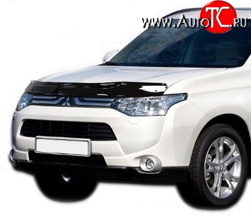 3 299 р. Дефлектор капота NovLine  Mitsubishi Outlander  GF (2012-2014) дорестайлинг  с доставкой в г. Тамбов