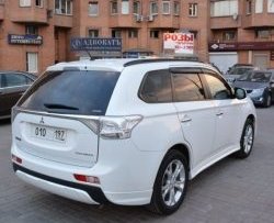 4 799 р. Боковые накладки на задний бампер BROOMER Design  Mitsubishi Outlander  GF (2012-2014) дорестайлинг (Неокрашенная)  с доставкой в г. Тамбов. Увеличить фотографию 2