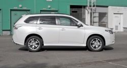 4 799 р. Боковые накладки на задний бампер BROOMER Design  Mitsubishi Outlander  GF (2012-2014) дорестайлинг (Неокрашенная)  с доставкой в г. Тамбов. Увеличить фотографию 5