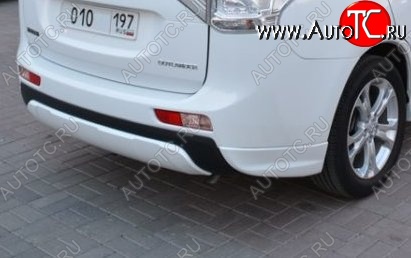 4 799 р. Боковые накладки на задний бампер BROOMER Design  Mitsubishi Outlander  GF (2012-2014) дорестайлинг (Неокрашенная)  с доставкой в г. Тамбов