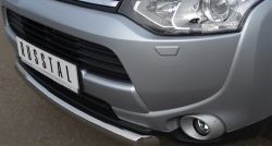 14 599 р. Одинарная защита переднего бампера диаметром 76 мм Russtal Mitsubishi Outlander GF дорестайлинг (2012-2014)  с доставкой в г. Тамбов. Увеличить фотографию 1