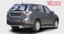 9 359 р. Узкая защита заднего бампера (d42) Souz-96 Mitsubishi Outlander GF дорестайлинг (2012-2014)  с доставкой в г. Тамбов. Увеличить фотографию 1