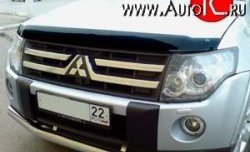 Дефлектор капота NovLine Mitsubishi Pajero 4 V80 3 дв. 1-ый рестайлинг (2011-2014)