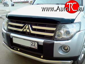 3 089 р. Дефлектор капота NovLine Mitsubishi Pajero 4 V80 3 дв. 1-ый рестайлинг (2011-2014)  с доставкой в г. Тамбов