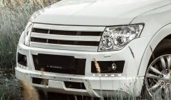 8 199 р. Решётка радиатора BROOMER Design Mitsubishi Pajero 4 V90 дорестайлинг (2006-2011) (Неокрашенная)  с доставкой в г. Тамбов. Увеличить фотографию 3