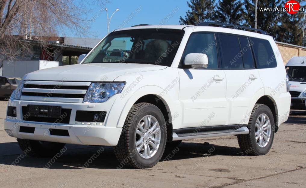 32 999 р. Бампер передний Broomer Design Mitsubishi Pajero 4 V90 дорестайлинг (2006-2011) (Неокрашенный)  с доставкой в г. Тамбов