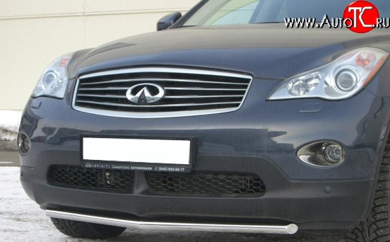 12 499 р. Защита переднего бампера (Ø42 мм, нержавейка) SLITKOFF  INFINITI EX35  J50 (2007-2013)  с доставкой в г. Тамбов