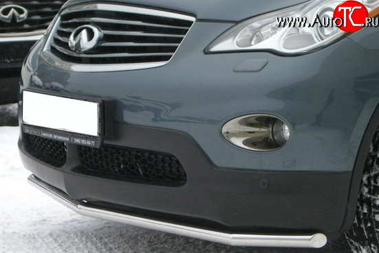 18 399 р. Защита переднего бампера (Ø42 мм, нержавейка) SLITKOFF  INFINITI EX35  J50 (2007-2013)  с доставкой в г. Тамбов