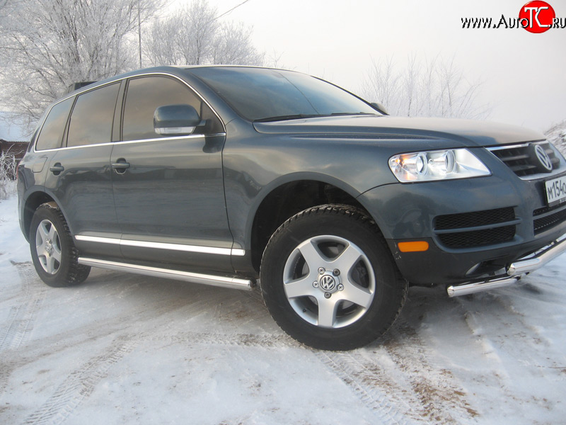 11 899 р. Защита порогов Volkswagen Touareg GP дорестайлинг (2002-2007)  с доставкой в г. Тамбов