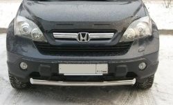 Одинарная защита переднего бампера SLITKOFF 70 мм Honda (Хонда) CR-V (СР-В)  RE1,RE2,RE3,RE4,RE5,RE7 (2007-2010) RE1,RE2,RE3,RE4,RE5,RE7 дорестайлинг