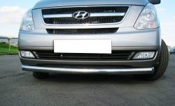 Одинарная защита переднего бампера Russtal 76 мм Hyundai Starex/Grand Starex/H1 TQ рестайлинг (2014-2018)