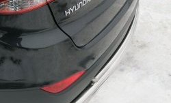 22 899 р. Защита заднего бампера (Ø76 и 42 мм, нержавейка) SLITKOFF Hyundai IX35 LM дорестайлинг (2009-2013)  с доставкой в г. Тамбов. Увеличить фотографию 3