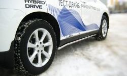 13 849 р. Защита порогов Russtal из круглой трубы диаметром 42 мм Lexus RX270 AL10 дорестайлинг (2010-2012)  с доставкой в г. Тамбов. Увеличить фотографию 2