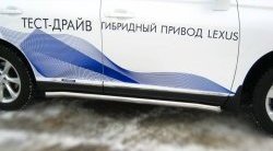 15 799 р. Защита порогов Russtal из круглой трубы диаметром 63 мм Lexus RX270 AL10 дорестайлинг (2010-2012)  с доставкой в г. Тамбов. Увеличить фотографию 3