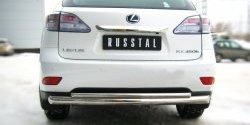 14 999 р. Защита заднего бампера (Ø76 и 42 мм, нержавейка) SLITKOFF  Lexus RX270  AL10 - RX450H  AL10  с доставкой в г. Тамбов. Увеличить фотографию 2