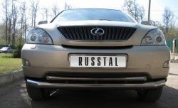 14 999 р. Защита переднего бампера (2 трубыØ63 и 42 мм, нержавейка) SLITKOFF Lexus RX330 XU30 (2003-2006)  с доставкой в г. Тамбов. Увеличить фотографию 2