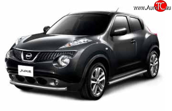 7 899 р. Защита порогов Petroil-Tuning Nissan Juke 1 YF15 дорестайлинг (2010-2014)  с доставкой в г. Тамбов