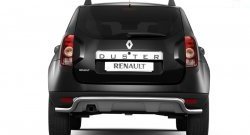 4 599 р. Защита Petroil Tuning заднего бампера диаметром 51 мм с изгибом под факоп Renault Duster HS дорестайлинг (2010-2015) (Нержавеющая полированная сталь)  с доставкой в г. Тамбов. Увеличить фотографию 1