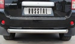 15 399 р. Защита заднего бампера (Ø76 мм, нержавейка) Russtal Nissan Pathfinder R51 дорестайлинг (2004-2007)  с доставкой в г. Тамбов. Увеличить фотографию 3