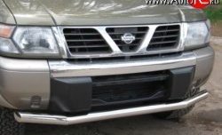 15 999 р. Одинарная защита переднего бампера Russtal диаметром 70 мм Nissan Patrol 5 Y61 дорестайлинг (1997-2001)  с доставкой в г. Тамбов. Увеличить фотографию 1