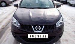 14 449 р. Одинарная защита переднего бампера Russtal диаметром 63 мм Nissan Qashqai 1 J10 рестайлинг (2010-2013)  с доставкой в г. Тамбов. Увеличить фотографию 2