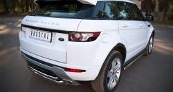 15 949 р. Защита заднего бампера (к-я DYNAMIC, Ø63 и 42 мм, нержавейка) SLITKOFF Land Rover Range Rover Evoque 1 L538 дорестайлинг 5 дв. (2011-2015)  с доставкой в г. Тамбов. Увеличить фотографию 2