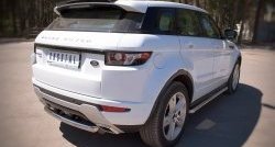 13 499 р. Защита заднего бампера (Ø76 мм, нержавейка, Dynamic) SLITKOFF Land Rover Range Rover Evoque 1 L538 дорестайлинг 5 дв. (2011-2015)  с доставкой в г. Тамбов. Увеличить фотографию 2