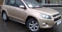 14 849 р. Защита порогов Russtal из круглой трубы диаметром 63 мм  Toyota RAV4  XA30 (2003-2010) 5 дв. удлиненный дорестайлинг, 5 дв. удлиненный 1-ый рестайлинг (Защита порогов с со скосами на торцах (вариант 1))  с доставкой в г. Тамбов. Увеличить фотографию 1