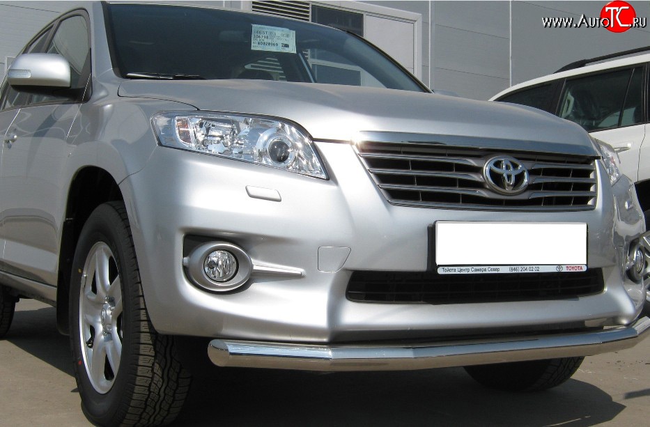 10 349 р. Одинарная защита переднего бампера Russtal 63 мм  Toyota RAV4  XA30 (2010-2013) 5 дв. 2-ой рестайлинг  с доставкой в г. Тамбов