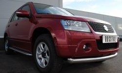 Одинарная защита переднего бампера SLITKOFF Suzuki Grand Vitara JT 5 дверей дорестайлинг (2005-2008)