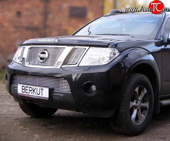 6 799 р. Декоративная вставка решетки радиатора Berkut Nissan Pathfinder R51 рестайлинг (2009-2014)  с доставкой в г. Тамбов