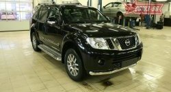 17 639 р. Защита переднего бампера одинарная Souz-96 (d76) Nissan Pathfinder R51 рестайлинг (2009-2014)  с доставкой в г. Тамбов. Увеличить фотографию 2