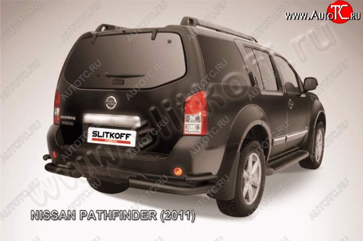 8 699 р. Уголки d76+d42 двойные Nissan Pathfinder R51 рестайлинг (2009-2014) (Цвет: серебристый)  с доставкой в г. Тамбов