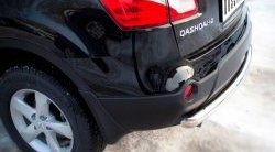 13 399 р. Одинарная защита заднего бампера из трубы диаметром 63 мм SLITKOFF  Nissan Qashqai +2  1 (2010-2014) J10 рестайлинг  с доставкой в г. Тамбов. Увеличить фотографию 2