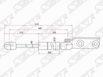 979 р. Правый газовый упор крышки багажника SAT Nissan AD Y11 (1999-2008)  с доставкой в г. Тамбов. Увеличить фотографию 1