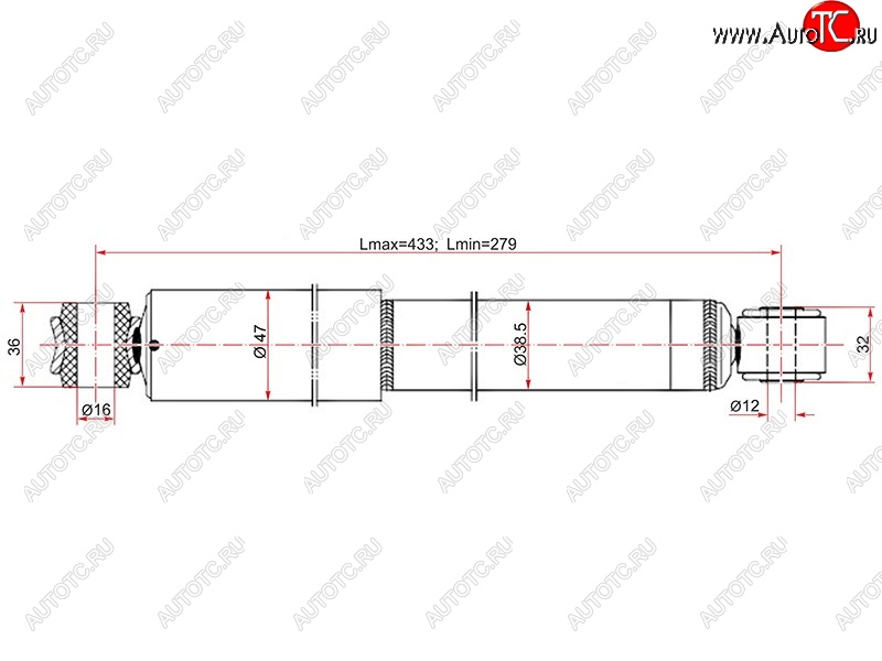 1 569 р. Амортизатор задний LH=RH SAT  Nissan AD  Y11 - Wingroad  2 Y11  с доставкой в г. Тамбов