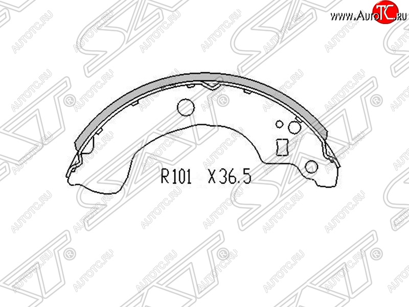 1 059 р. Колодки тормозные SAT (задние) Nissan Bluebird Sylphy седан G10 дорестайлинг (2000-2003)  с доставкой в г. Тамбов