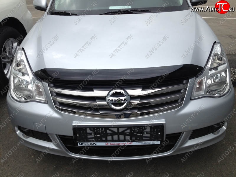 2 799 р. Дефлектор капота NovLine-Autofamily  Nissan Almera  G15 (2012-2019) седан  с доставкой в г. Тамбов