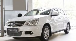 1 799 р. Защитная сетка решетки переднего бампера РА  Nissan Almera  G15 (2012-2019) седан  с доставкой в г. Тамбов. Увеличить фотографию 3