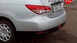 7 249 р. Задний бампер Стандартный Nissan Almera седан G15 (2012-2019) (неокрашенный)  с доставкой в г. Тамбов. Увеличить фотографию 1