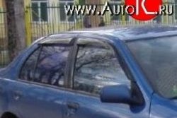 999 р. Комплект дефлекторов окон (ветровиков) 4 шт. (седан) Russtal Nissan Almera седан N15 (1995-2000)  с доставкой в г. Тамбов. Увеличить фотографию 1