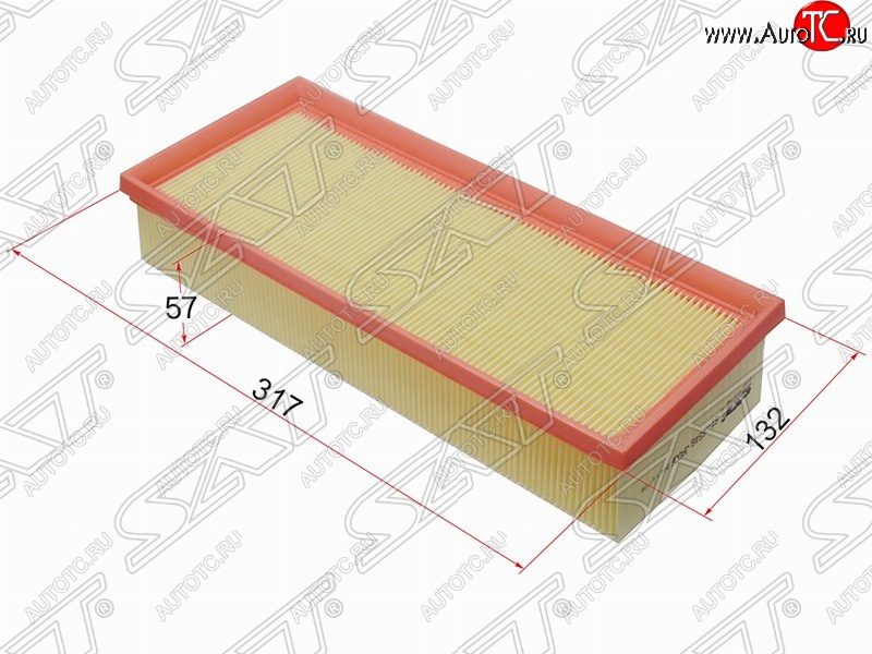 699 р. Фильтр воздушный двигателя SAT (317х132х57 mm)  Nissan Altima  седан - Teana  2 J32  с доставкой в г. Тамбов