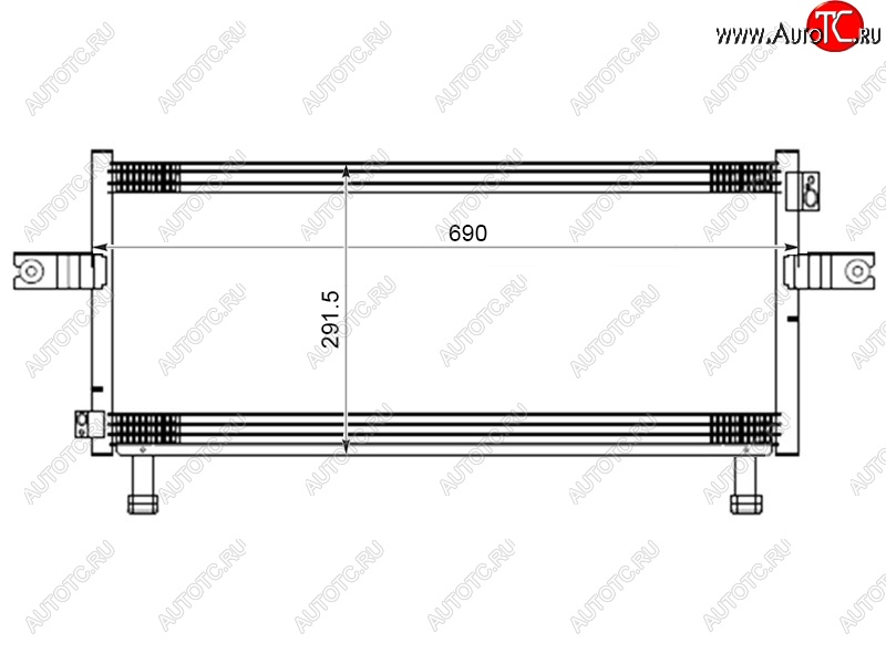 5 499 р. Радиатор кондиционера SAT  Nissan Avenir - Expert  с доставкой в г. Тамбов