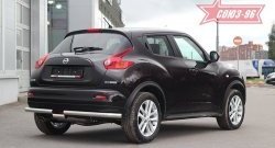 14 489 р. Защита заднего бампера 4x4 Souz-96 Premium (d60) Nissan Juke 1 YF15 дорестайлинг (2010-2014)  с доставкой в г. Тамбов. Увеличить фотографию 2