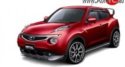 3 999 р. Накладка на передний бампер Impul Nissan Juke 1 YF15 дорестайлинг (2010-2014) (Неокрашенная)  с доставкой в г. Тамбов. Увеличить фотографию 8