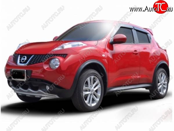 4 999 р. Накладка на передний бампер Impul-style Nissan Juke 1 YF15 дорестайлинг (2010-2014) (Неокрашенная)  с доставкой в г. Тамбов