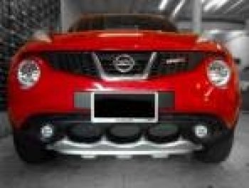 4 999 р. Накладка на передний бампер Impul-style Nissan Juke 1 YF15 дорестайлинг (2010-2014) (Неокрашенная)  с доставкой в г. Тамбов. Увеличить фотографию 2