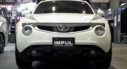 5 249 р. Решётка радиатора Impul Nissan Juke 1 YF15 дорестайлинг (2010-2014) (Неокрашенная)  с доставкой в г. Тамбов. Увеличить фотографию 2